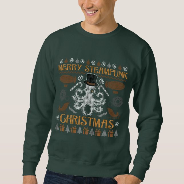Ugg Christmas Sweater Top Hat Octopus Sweatshirt (Vorderseite)
