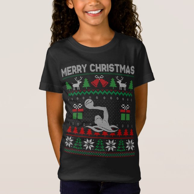 Ugg Christmas Water Polo Spieler Santa Tree Xmas G (Vorderseite)