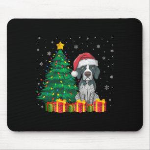 Ugg English Pointer Weihnachtsmannmütze Weihnachts Mousepad