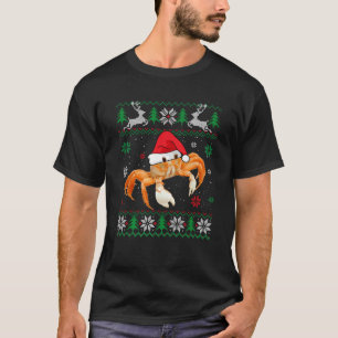 Ugg Sweater Christmas Crab Lover Weihnachtsmannmüt T-Shirt