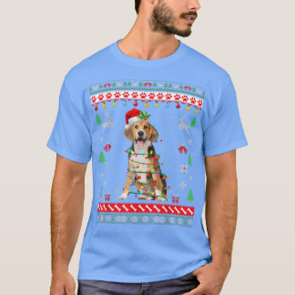 Ugg Sweater Christmas Lights Beagle Hund Lover T-Shirt