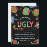 Ugg Sweater Christmas Party Chalkboard Einladung<br><div class="desc">Ugly Sweater Weihnachts-Party Chalkboard Einladung</div>