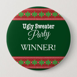 Ugg Sweater Christmas Party Gewinner Button