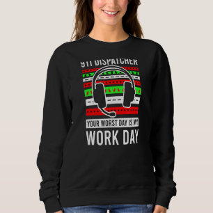 Ugg Sweater Style Work Day Christmas Dispatcher Sweatshirt