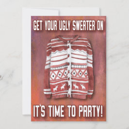 Ugg Sweater Time to Party Family Holiday Party Einladung