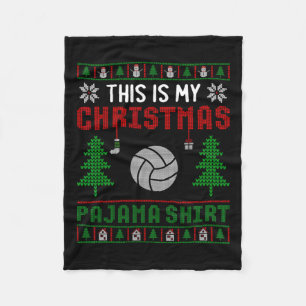 Ugg Xmas Sweater Volleyball Das ist meine Weihnach Fleecedecke