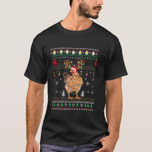 Ugge Chicken Christmas T-Shirt Reindeer Christmas