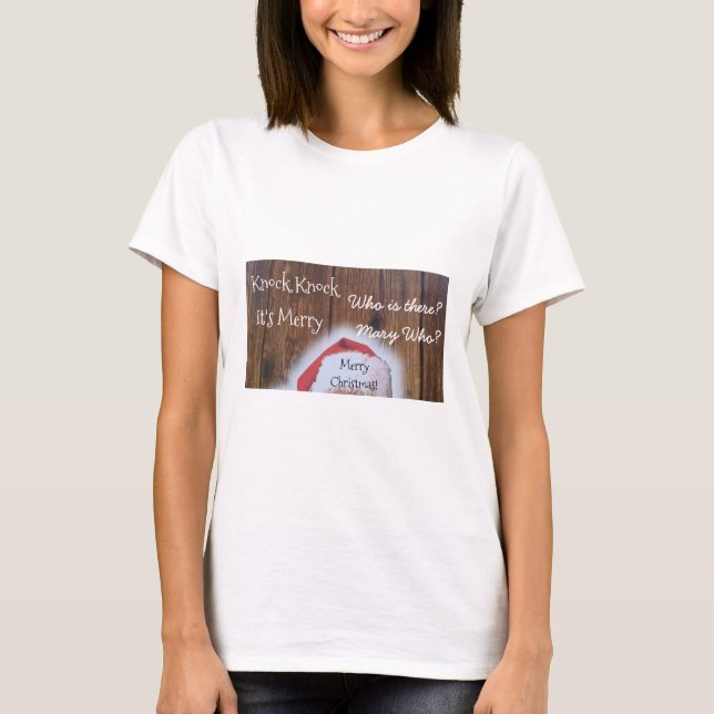 Ugge Christmas Style Funny Mary Joke Weihnachtsman T-Shirt (Vorderseite)