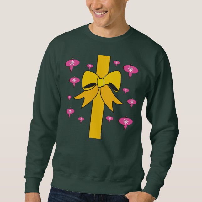Ugge Christmas Sweater Big Bow Sweatshirt (Vorderseite)