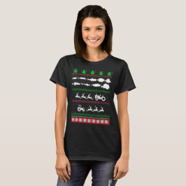 Uggg Christmas Fish Breed Fishing T - Shirt