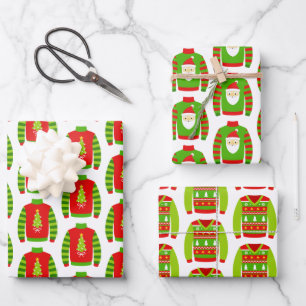 Ugguler Weihnachtscreme Geschenkpapier Set