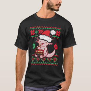 Uggulwein Sweater Kawaii Anime Axolotl Eating T-Shirt