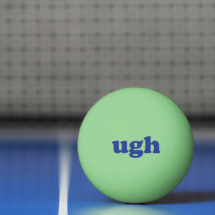 Ugh Blue Briefe lustig Glühen im Dunkeln Tischtennisball