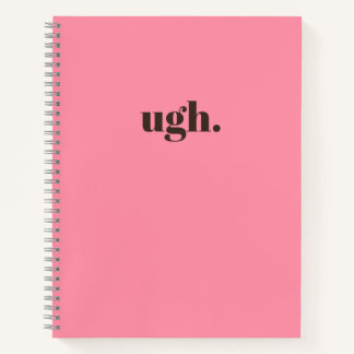 Ugh. Minimalistischer Rosa Chic Journal Notizbuch