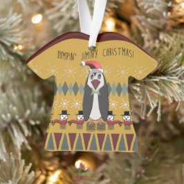 Ugi Christmas Sweater Pinguin Gold - Personalisier Ornament