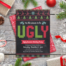 Ugi Sweater Chalkboard Weihnachtsfeier