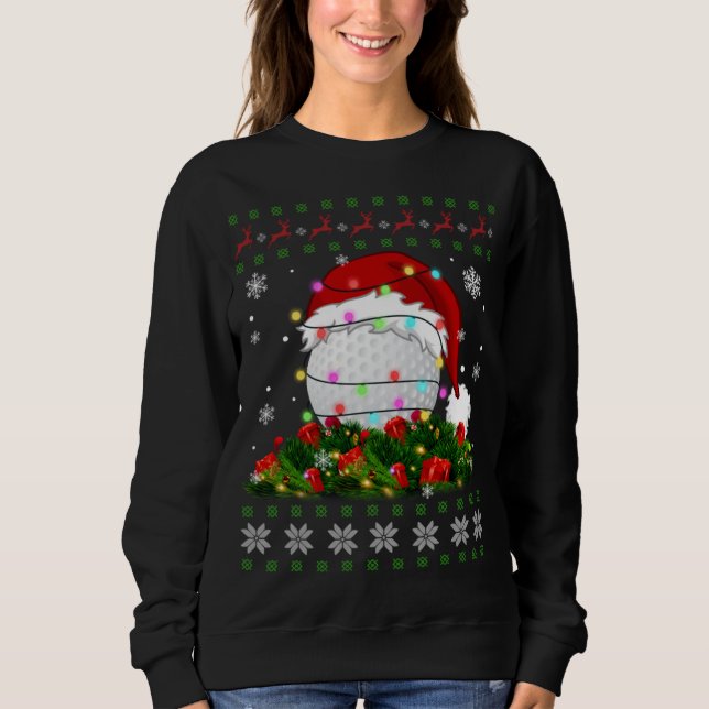Ugi Sweater Christmas Pajama Lights Golf Sport Lo Sweatshirt (Vorderseite)