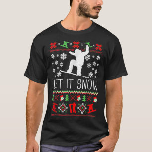 Ugi Sweater Snowboarden Weihnachtsfeiertag  T-Shirt