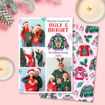 Ugi und Bright 4 Foto Weihnachts Sweater Collage