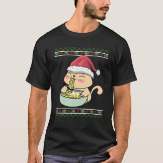 Ugly Anime Christmas Sweater Kawaii Cat Japanisch T-Shirt