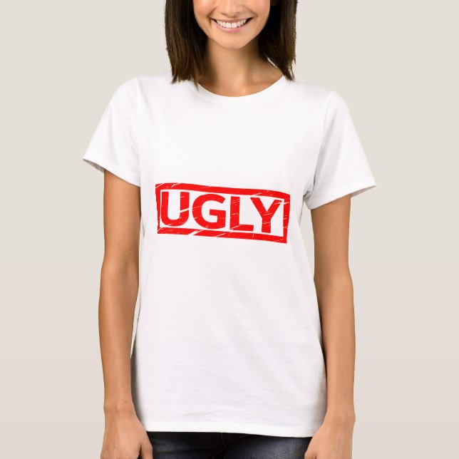 Ugly Briefmarke T-Shirt (Vorderseite)