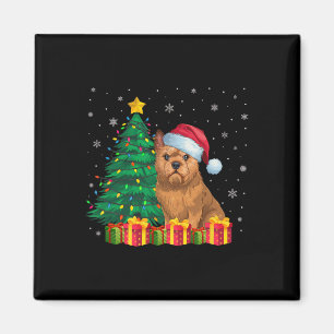 Ugly Brussels Griffon Weihnachtsmannmütze Christma Magnet