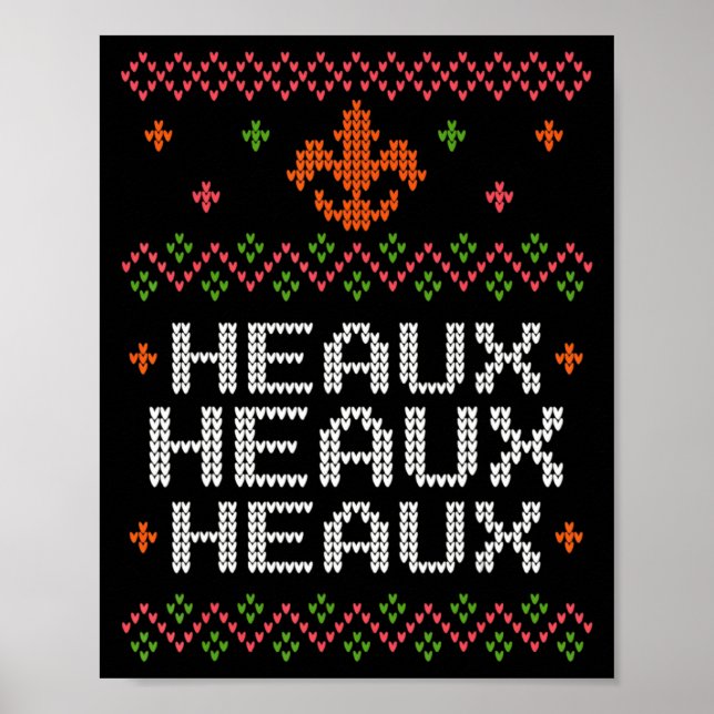 Ugly Cajun Christmas Xmas New Orleans Southern Lou Poster (Vorne)
