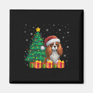 Ugly Cavalier King Charles Spaniel Weihnachtsmannm Magnet