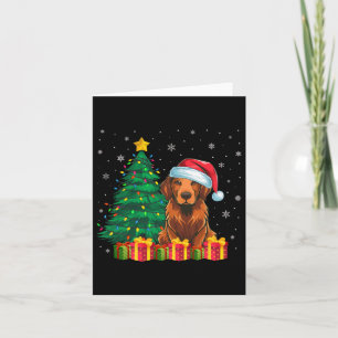 Ugly Chesapeake Bay Retriever Weihnachtsmannmütze  Karte
