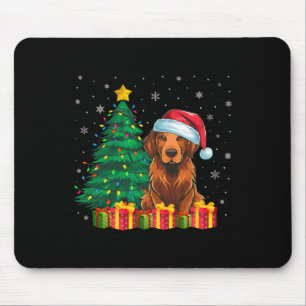 Ugly Chesapeake Bay Retriever Weihnachtsmannmütze Mousepad