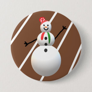 Ugly Christmas Button Snowman
