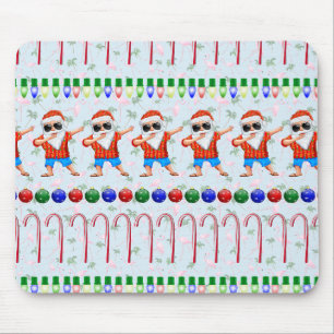 Ugly Christmas Dabbing Santa Mousepad