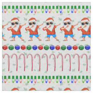 Ugly Christmas Dabbing Santa Stoff