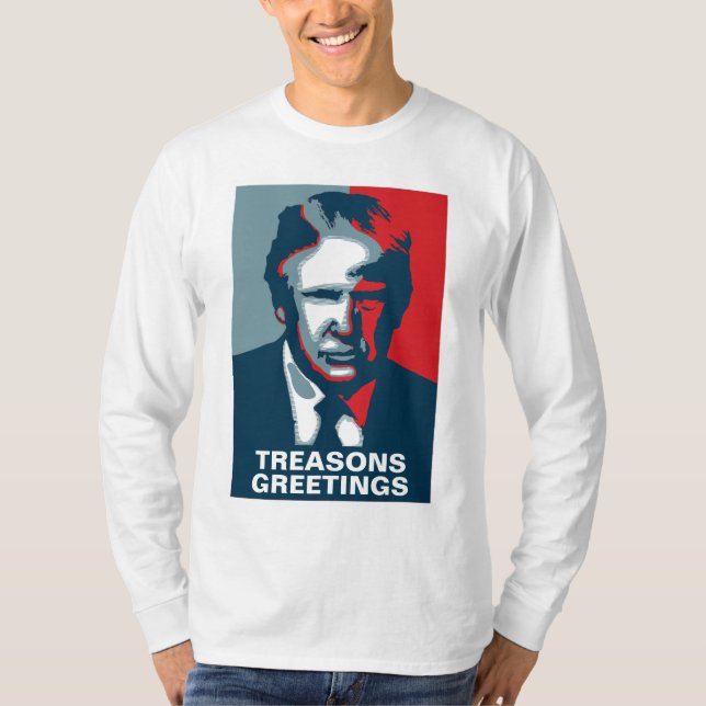 Ugly Christmas Donald Trump Sweatshirt T-Shirt (Vorderseite)