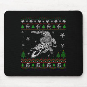 Ugly Christmas für Alligator Liebhaber Spaß Ugly Mousepad
