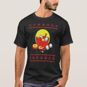 Ugly Christmas Knitting Strick Basket Ugly Weihnac T-Shirt