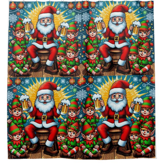 Ugly Christmas Sweater Duschvorhang (Vorderseite)