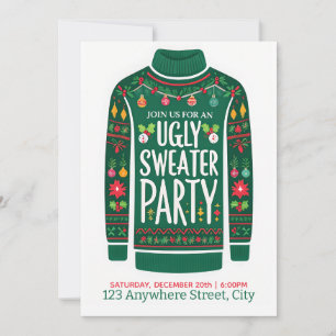 Ugly Christmas Sweater Einladung