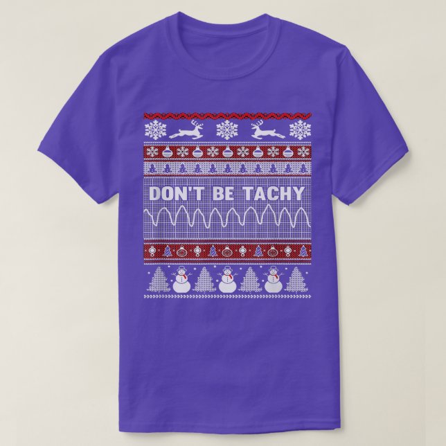 Ugly Christmas Sweater For Nurse Healthcare Ambula T-Shirt (Design vorne)