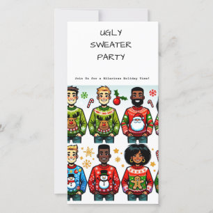 Ugly Christmas Sweater Holiday Party Einladung