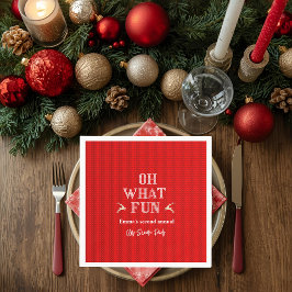 Ugly Christmas Sweater Holiday Party  Serviette