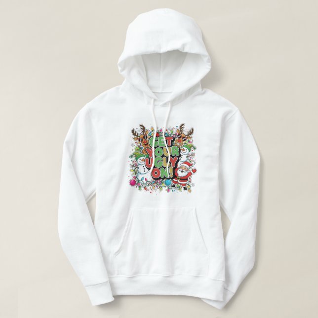 Ugly Christmas sweater hoodie (Design vorne)