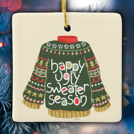 Ugly Christmas Sweater Keramikornament