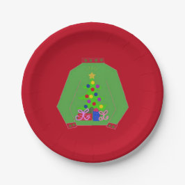 Ugly Christmas Sweater Pappteller