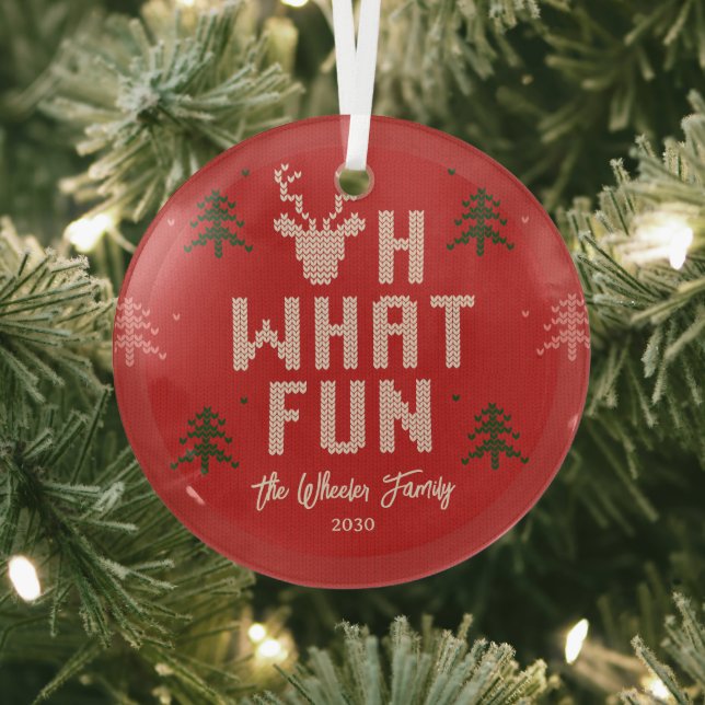 Ugly Christmas Sweater Personalisiert Ornament (InSitu)