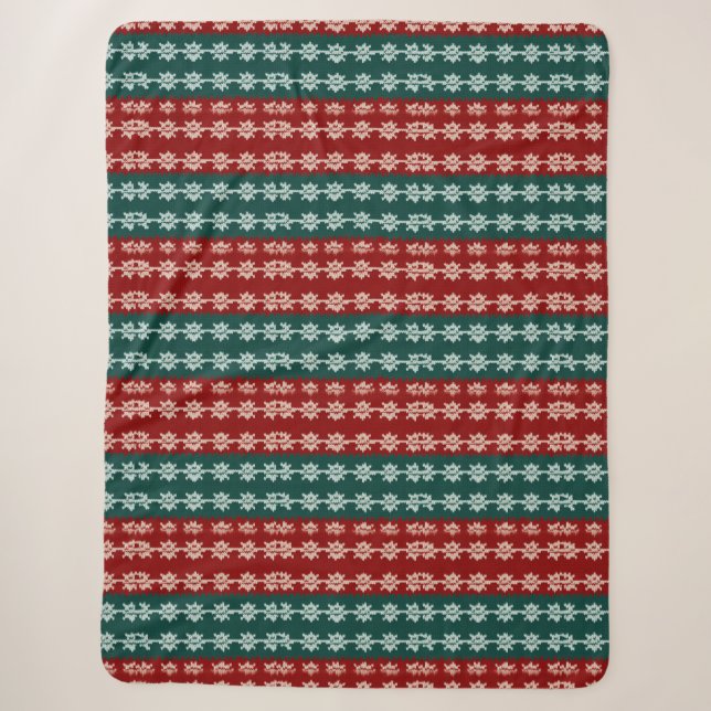 Ugly Christmas Sweater Strick Traditionelles Muste Sherpadecke (Vorderseite)