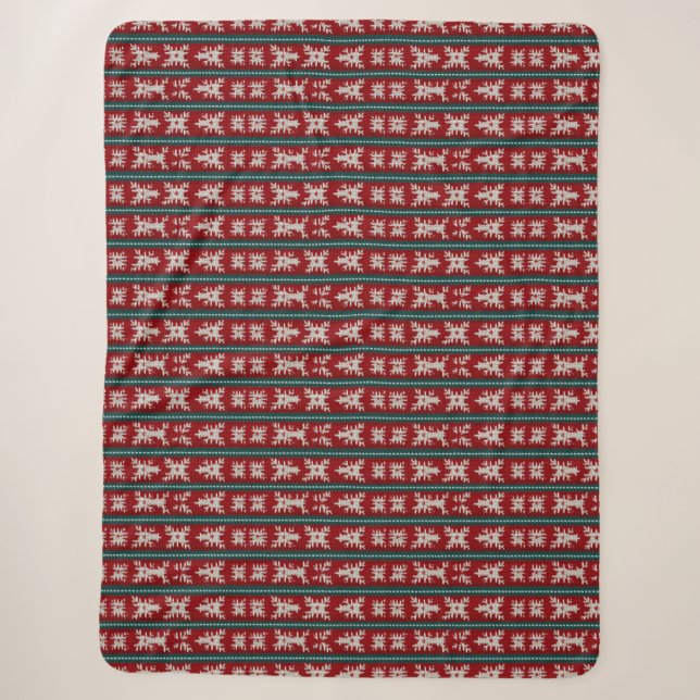 Ugly Christmas Sweater Strick Traditionelles Muste Sherpadecke (Vorderseite)