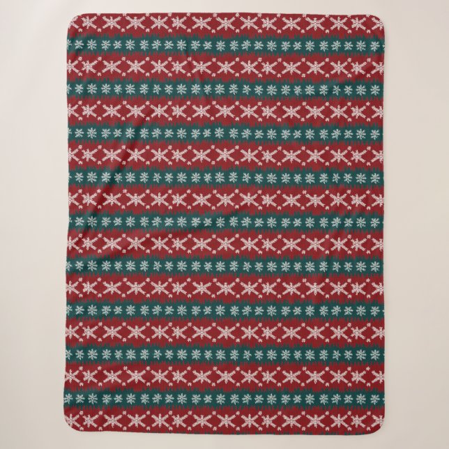 Ugly Christmas Sweater Strick Traditionelles Muste Sherpadecke (Vorderseite)