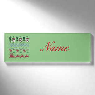 Ugly Christmas Sweater Style Thunder_Cove Namenschild