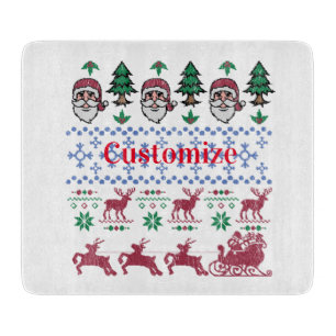 Ugly Christmas Sweater-Style Thunder_Cove Schneidebrett